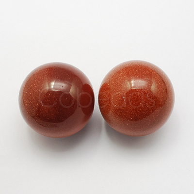 Synthetic Goldstone Decorations DJEW-R001-1-1