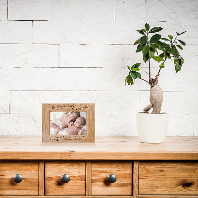 Natural Wood Photo Frames DIY-WH0247-012-1