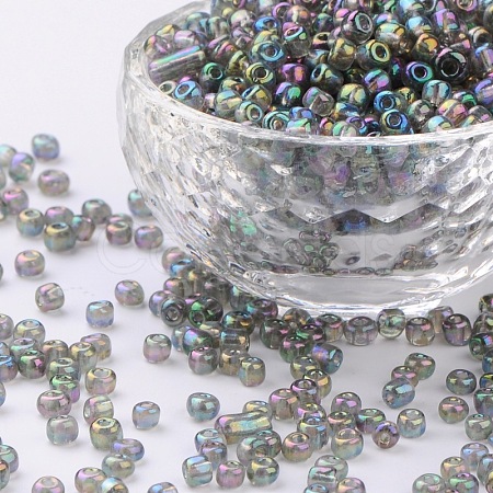 (Repacking Service Available) Round Glass Seed Beads SEED-C016-4mm-172-1