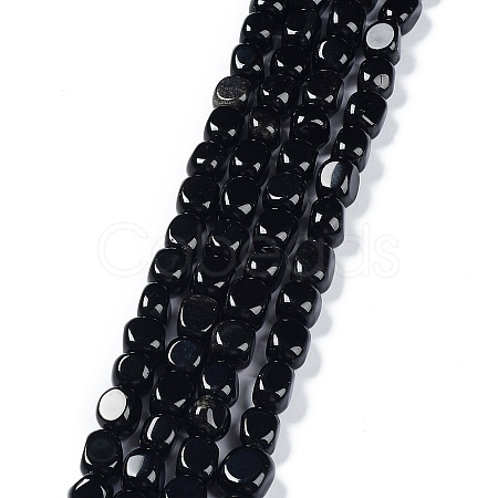 Natural Obsidian Beads Strands G-C038-02H-1