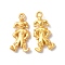 Rack Plating Alloy Pendants, Cadmium Free & Lead Free & Nickle Free, Clown Charm, Matte Gold Color, 24x12x4.5mm, Hole: 1.8mm