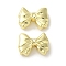 Rack Plating Alloy Beads, Cadmium Free & Nickel Free & Lead Free, Bowknot, Golden, 8.5x12x4mm, Hole: 1.8mm