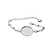 Stainless Steel Link Chain Bracelet Making, with Round Trays, DIY Handmade Jewelry Accessories, Stainless Steel Color, Heart, Inner Diameter: 3/4 inch(2cm)