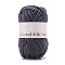 4-Ply Milk Cotton Polyester Yarn for Tufting Gun Rugs, Amigurumi Yarn, Crochet Yarn, for Sweater Hat Socks Baby Blankets, Gray, 2mm, about 92.96 Yards(85m)/Skein