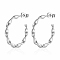 Non-Tarnish Stainless Steel C-shape Stud Earrings for Women