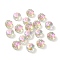 Electroplate Transparent Glass Beads, Faceted, AB Color, Rondelle, Pink, 7.5x4.5mm, Hole: 1.2mm