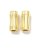 Brass Beads, Corrugated Beads, Long-Lasting Plated, Lead Free & Cadmium Free, Column, Real 14K Gold Plated, 8.5x4mm, Hole: 1.6mm