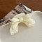 Cellulose Acetate & Iron Claw Hair Clips, Hair Accessories for Women & Girls, Bowknot, Bisque, 56x91x55mm