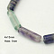 Gemstone Beads Strands, Fluorite
, Column, Colorful, 13x4mm, about 30pcs/strand, 15.5~15.8 inch