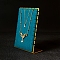 Velvet & Metal Necklace Organizer Display Stands, L-Shaped, Golden, Light Sea Green, 8.5x14cm