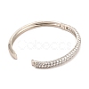 Brass Micro Pave Cubic Zirconia Bangles BJEW-F416-02P-3