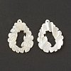 Natural White Shell Pendants SSHEL-T012-16-4