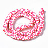 Handmade Polymer Clay Beads Strands CLAY-N008-010-224-3