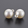 Electroplated ABS Plastic Imitation Pearl Pendants KY-T023-004-3