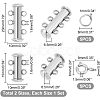 Unicraftale 304 Stainless Steel Clasps Sets STAS-UN0010-94P-3