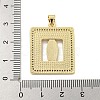 Rack Plated Brass Pendant KK-P270-05B-G-3