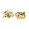 Brass Micro Pave Cubic Zirconia Pendants KK-E068-VB125-2