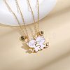 Alloy with Enamel Pendant Necklaces PW-WG800FB-01-2