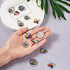 12Pcs 6 Style Zinc Alloy Enamel Pendants FIND-TA0001-63-12