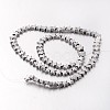 Electroplate Non-magnetic Synthetic Hematite Bead Strands G-F300-24B-F01-2
