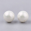 Eco-Friendly Plastic Imitation Pearl Beads MACR-T019-6mm-2