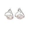 925 Sterling Silver Studs Earring EJEW-H002-01P-1