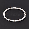 White Enamel Bamboo Hinged Bangle BJEW-L678-08G-3