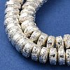 Electroplated Natural Lava Rock Beads Strands G-I360-A02-04-3
