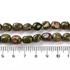 Natural Unakite Beads Strands G-G146-A14-01-5