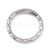 Twisted Ring Hoop Earrings for Girl Women STAS-D453-01P-02-1