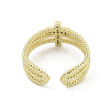 Brass Micro Pave Cubic Zirconia Open Cuff Rings RJEW-H225-04G-3