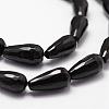 Natural Black Onyx Beads Strands G-P161-25-30x15mm-3