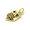 Brass Micro Pave Cubic Zirconia Pendants KK-M283-24C-02-2