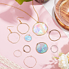 CHGCRAFT 48Pcs 12 Styles Alloy Open Back Bezel Pendants FIND-CA0008-84-4