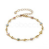 Handmade Brass Enamel Link Chains Jewelry Sets SJEW-JS01164-8