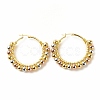 Real 18K Gold Plated Big Circle Hoop Earrings EJEW-C003-04A-RS-1