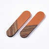 Resin & Walnut Wood Cabochons RESI-Q210-014A-A03-2