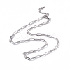 201 Stainless Steel Paperclip Chain Necklace for Men Women NJEW-P268-A33-1X5-1