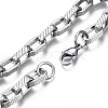 201 Stainless Steel Chunky Cable Chain Bracelet for Men Women BJEW-S057-75-3