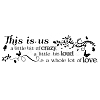 PVC Quotes Wall Sticker DIY-WH0200-010-1