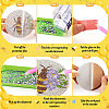 DIY Bees Theme Diamond Painting Acrylic Cup Mat Kits DIY-TAC0012-72-6