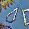 Natural Gemstone Chips Cell Phone Lanyard Wrist Strap HJEW-SW00018-05-3