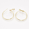 Brass Hoop Earrings KK-T038-580G-NF-2