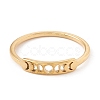 304 Stainless Steel Moon Phase Finger Ring for Women RJEW-A006-04G-1