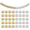 Unicraftale 120Pcs 2 Colors Brass Grade A Rhinestone Spacer Beads RB-UN0001-13-1