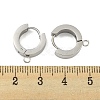 Tarnish Resistant 304 Stainless Steel Hoop Earring Findings STAS-A091-02P-3