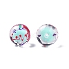 Transparent Acrylic Enamel Beads TACR-G040-01P-1