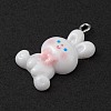 Opaque Resin Pendants RESI-D064-02P-04-3