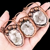 Natural Druzy Agate Pendants PW-WGF8F92-01-3