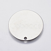 304 Stainless Steel Stamping Blank Tag Pendants STAS-F139-032P-2